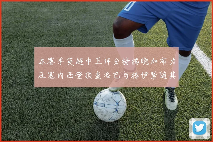 本赛季英超中卫评分榜揭晓加布力压塞内西登顶查洛巴与格伊紧随其后